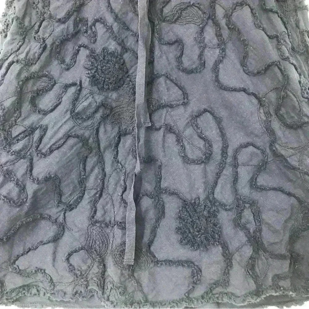 Max Studio Cotton A-Line Skirt Women’s M Knee Length Artsy Modest Drawstring - Picture 7 of 12